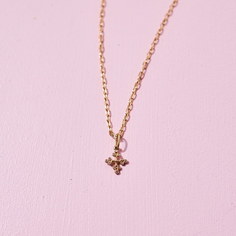 ERICA MOLINARI 12 Diamond Cross Charm