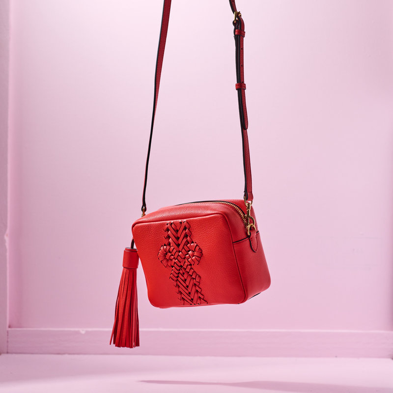 ANYA HINDMARCH Neeson Tassel Crossbody - Flame Red