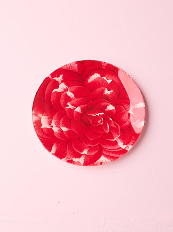 JOHN DERIAN Camellia 8" Round Plate Style 1