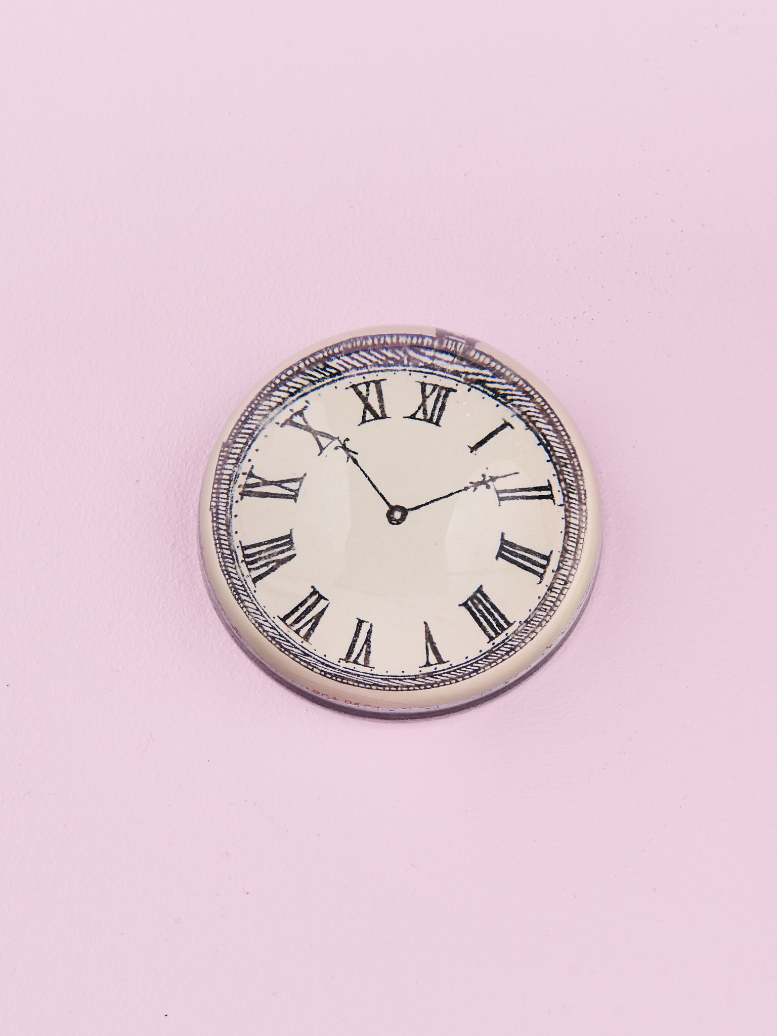 JOHN DERIAN Black & White Clock Paperweight