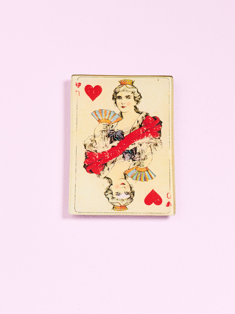 JOHN DERIAN Queen of Hearts Tray