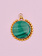 SENNOD Gold Bead Malachite Vignette