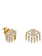 SYDNEY EVAN Pave Evil Eye Fringe Stud Earring