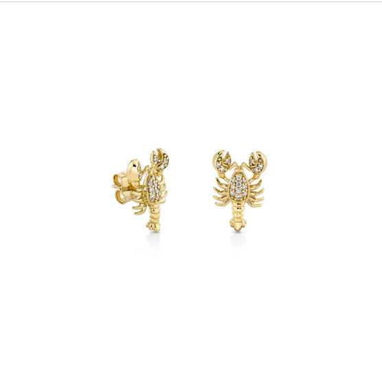 SYDNEY EVAN Lobster Stud Earring