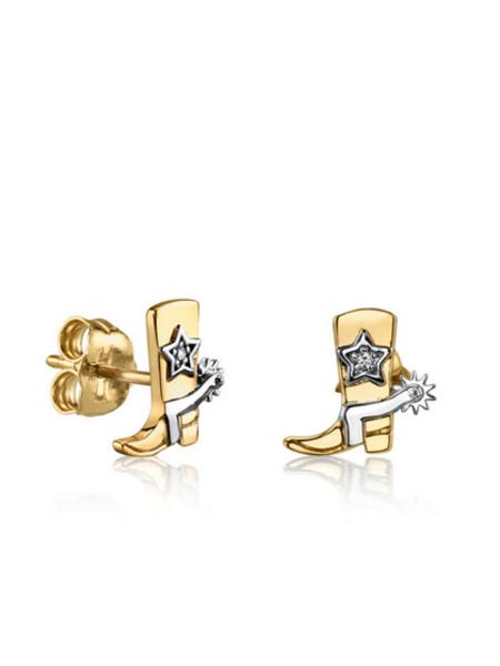 SYDNEY EVAN Cowboy Boot Stud Earring