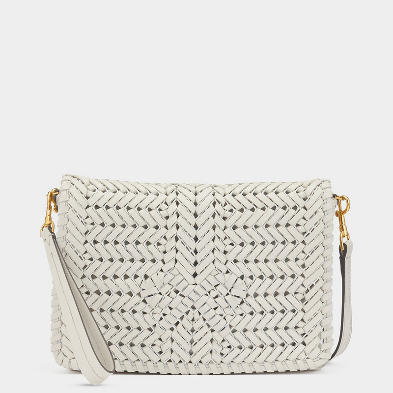 ANYA HINDMARCH Neeson Cross Body - Chalk with White Webbing