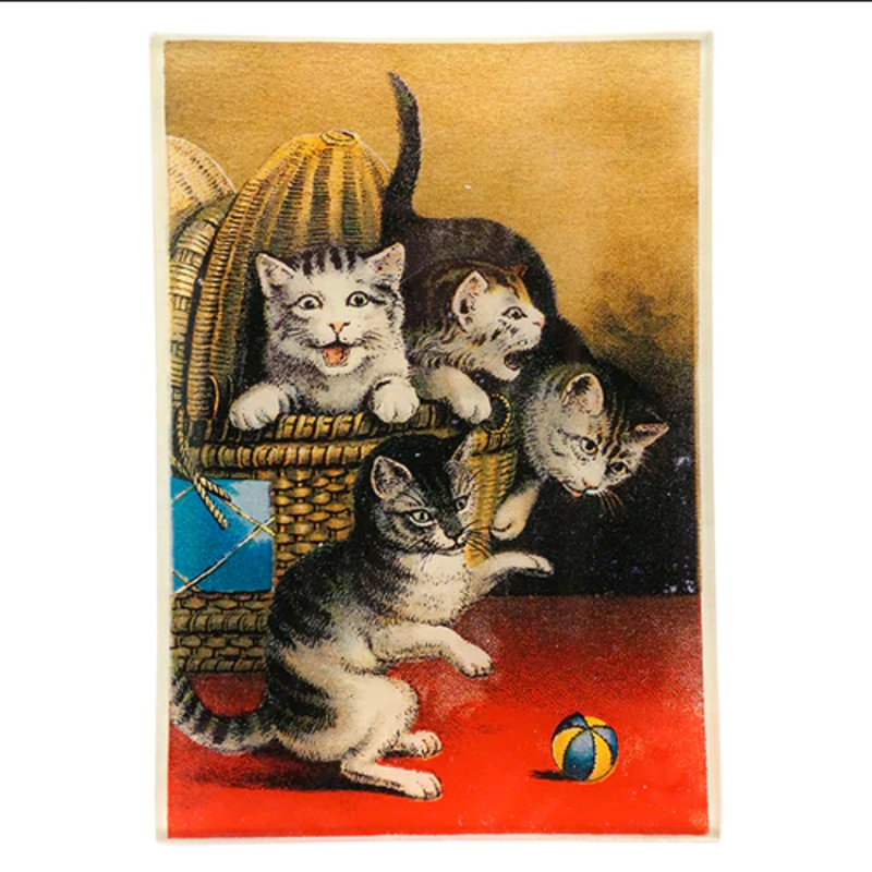 JOHN DERIAN Basket of Cats Mini-Tray