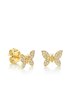 SYDNEY EVAN Tiny Butterfly Stud Earring