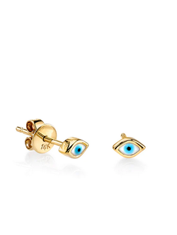SYDNEY EVAN Mini Enamel Evil Eye Stud Earring