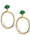 DINA MACKNEY Green Onyx Hoop Earring