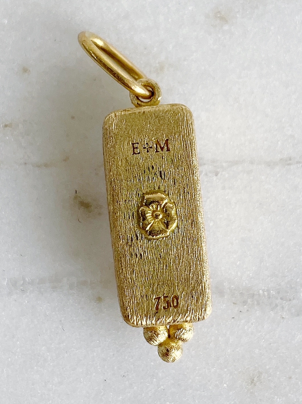 ERICA MOLINARI White Sapphire Glass Amor Charm