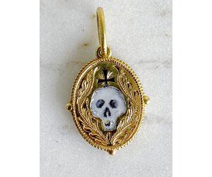 TierraCast SUGAR SKULL Charms, Antique Gold, Qty 4 to 20 Day of
