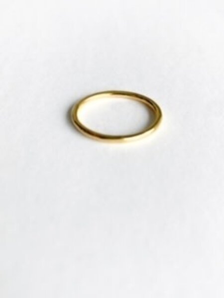 SHANNON JOHNSON 14K Organic Band Ring - Size 7