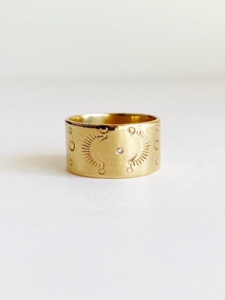 SHANNON JOHNSON Navajo Ring with Diamonds