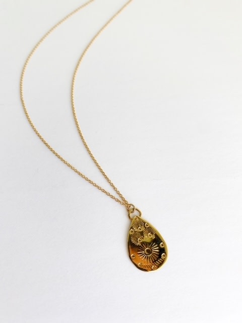 SHANNON JOHNSON 14K Navajo Teardrop Necklace