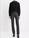 VINCE Stretch Leather Boot-Cut Pants