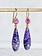 MALLARY MARKS Pink Sapphire with Purple Chlorite Apple & Eve Earrings