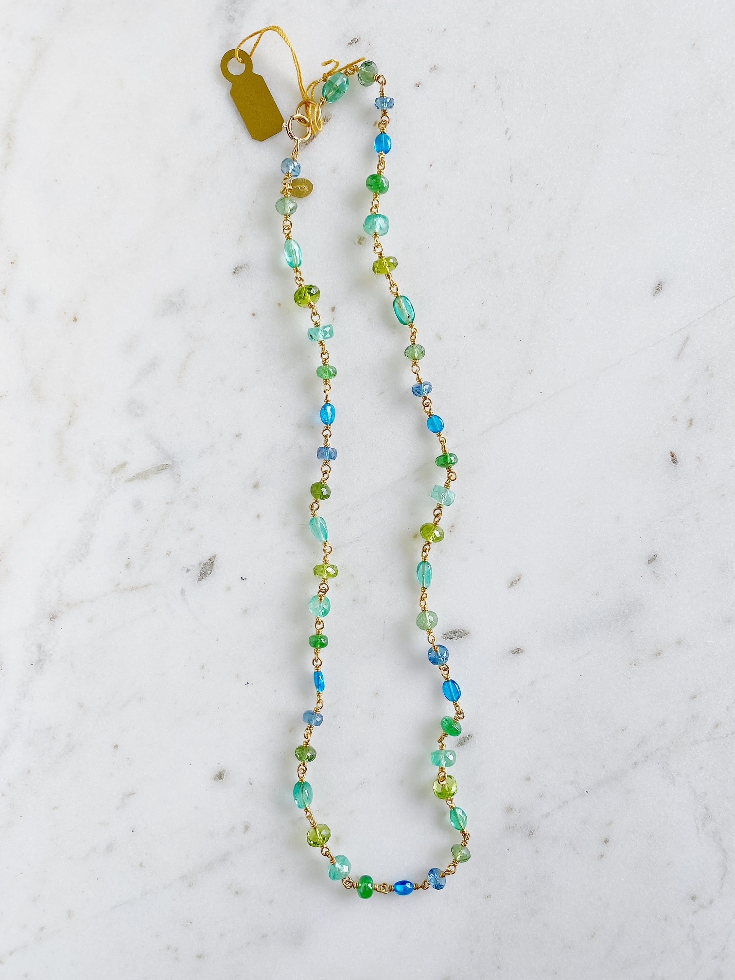 MALLARY MARKS Spun Sugar Necklace - Blue Green