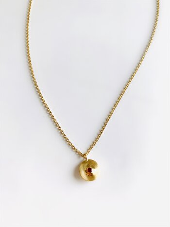 SHAESBY Ruby Token Necklace