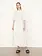 VINCE Linen-Cotton Belted Boat Neck Dress - Optic White