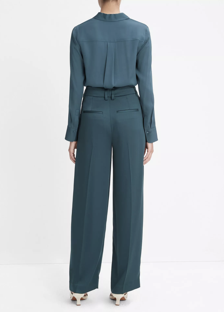 VINCE Satin Wide Leg Pant