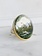 JAMIE JOSEPH Oval Inverted Green Sunstone Ring