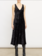 VINCE Luxe Velvet Textured Slip Dress