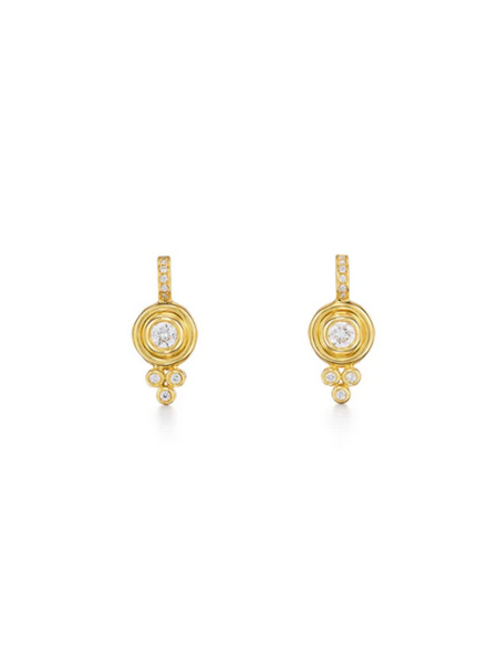 TEMPLE ST CLAIR 18K Classic Diamond Drop Earrings