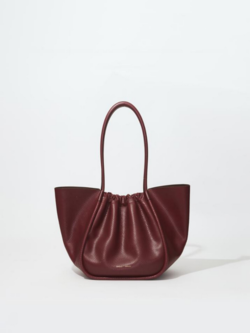 PROENZA SCHOULER L Ruched Tote - Python Bordeaux