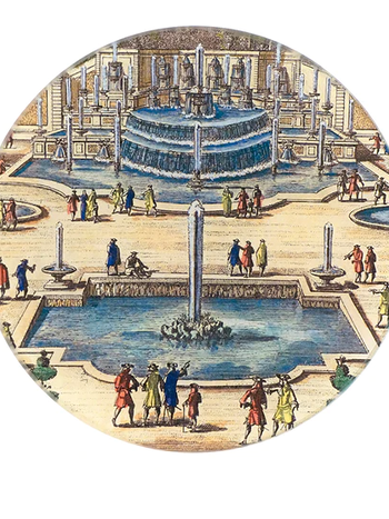 JOHN DERIAN Fountains 5 1/4" Round Plate