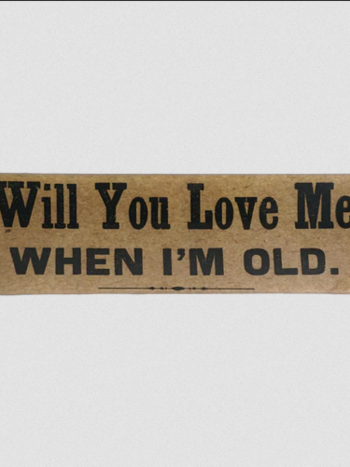 JOHN DERIAN Will You Love Me When I'm Old 3.5 x 12" Rectangle Tray