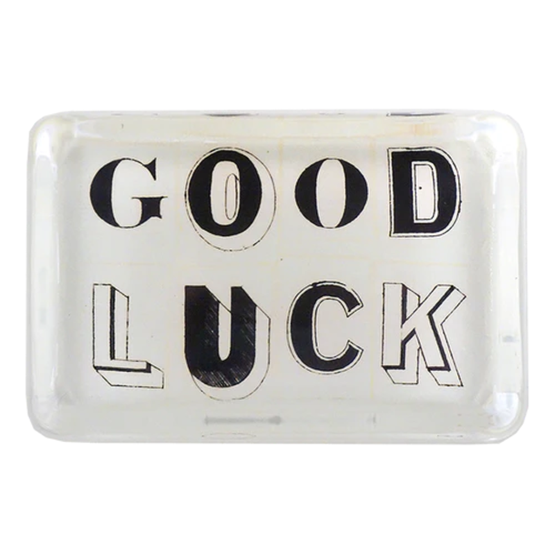 JOHN DERIAN XL Rectangular Paperweight - Good Luck