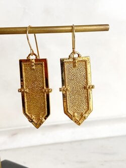 SENNOD Axis Shield Earrings