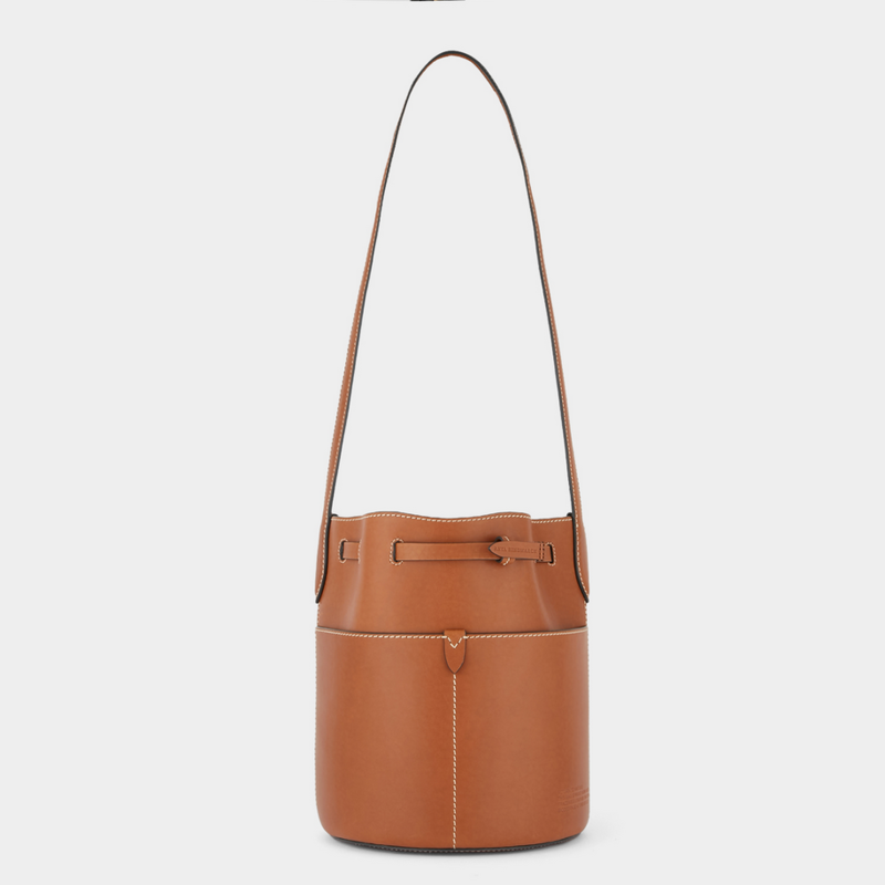 ANYA HINDMARCH Return to Nature Small Bucket Bag - Tan Compostable Leather