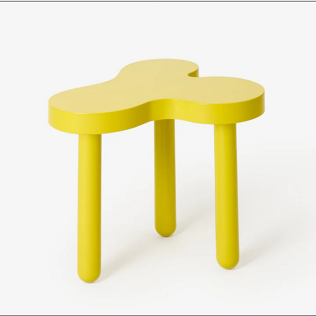 Tall Splat Side Table - Chartreuse