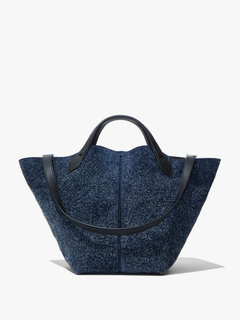 PROENZA SCHOULER Large Chelsea Tote - Brushed Suede Deep Navy