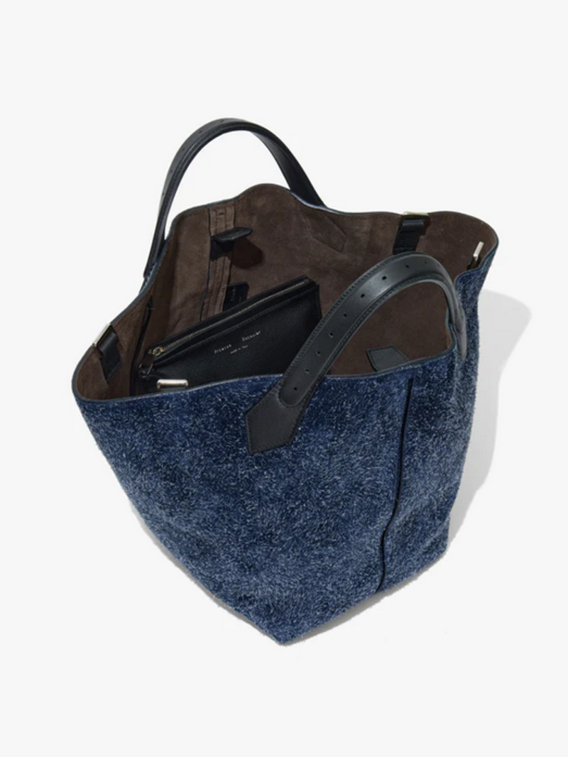 PROENZA SCHOULER Large Chelsea Tote - Brushed Suede Deep Navy