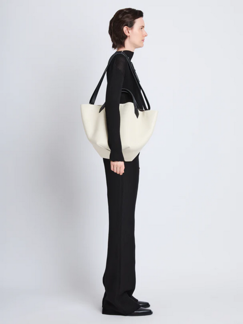 PROENZA SCHOULER Large Chelsea Tote - Ivory & Black