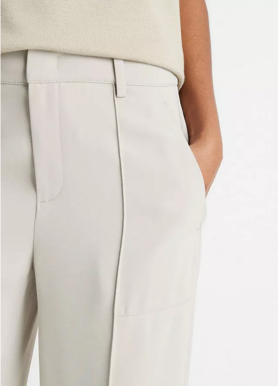 VINCE Crepe Wide Leg Utility Pant - Sepia