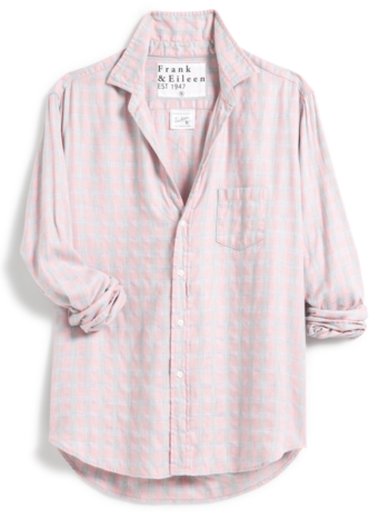 FRANK & EILEEN Eileen Flannel - Gray and Pink Plaid