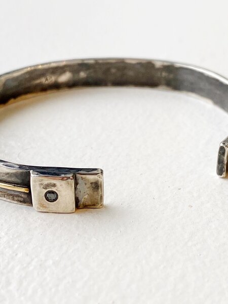 SHANNON JOHNSON Oxidized Sterling Silver Cuff