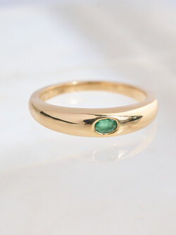Emerald Dome Ring