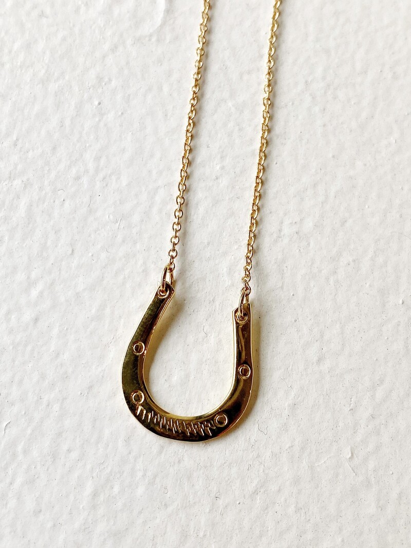 SHANNON JOHNSON 14K Horseshoe Necklace