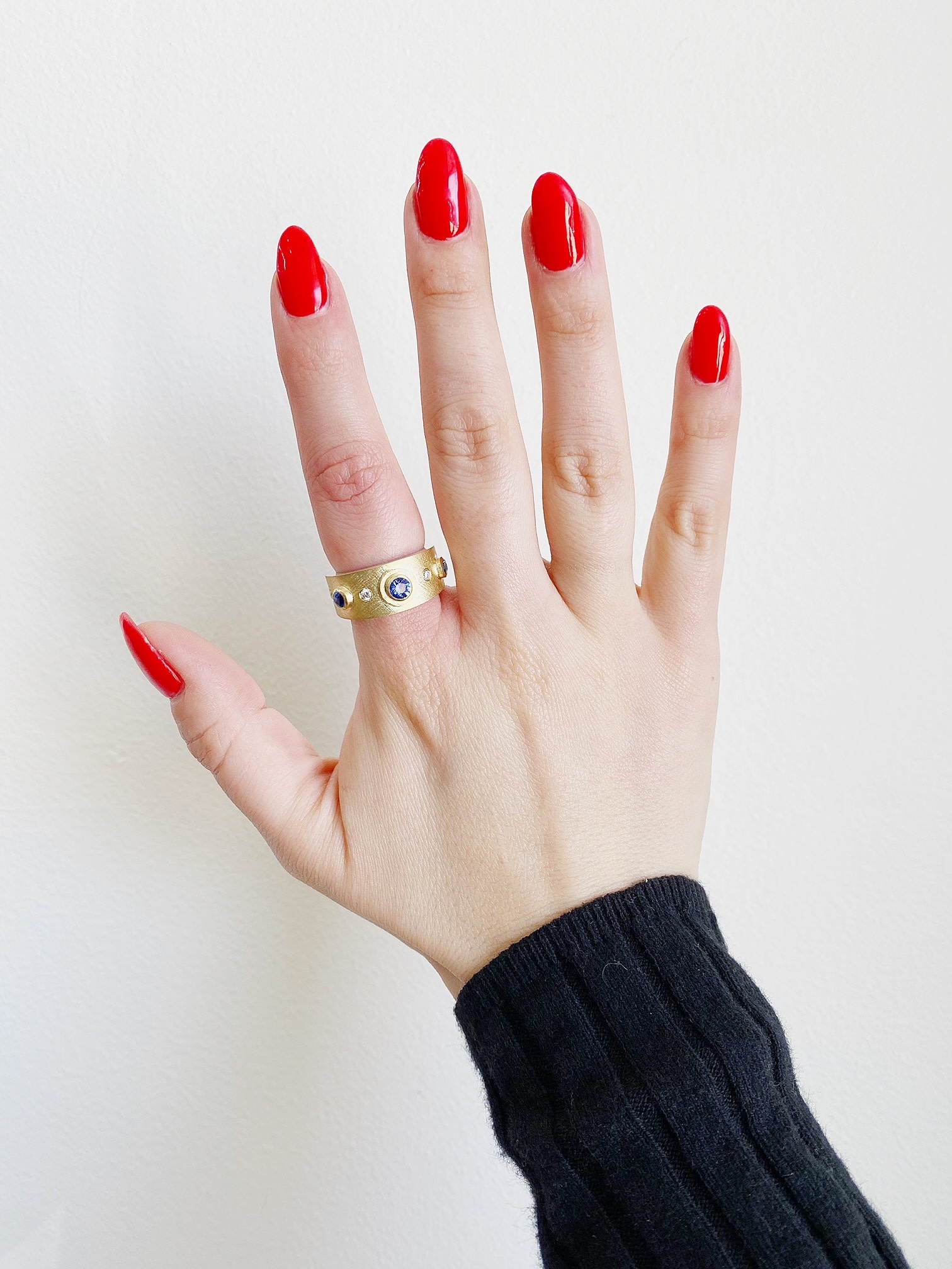 RENE ESCOBAR Junia Sapphire and Diamond Ring