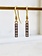 RENE ESCOBAR Adam Two Tone Diamond Bar Earrings