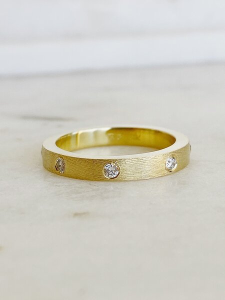 RENE ESCOBAR Diane Gold Diamond Ring