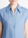 VINCE Linen Cap Sleeve Button Front Blouse -