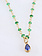 MALLARY MARKS Spun Sugar Necklace - Cabochon Tsavorite/Purple Sapphire