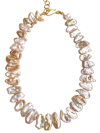 DINA MACKNEY Blush Keshi Pearl Necklace