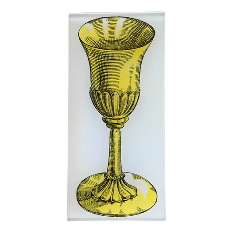 JOHN DERIAN Gold Cup 3.5 x 7" Rectangle Tray